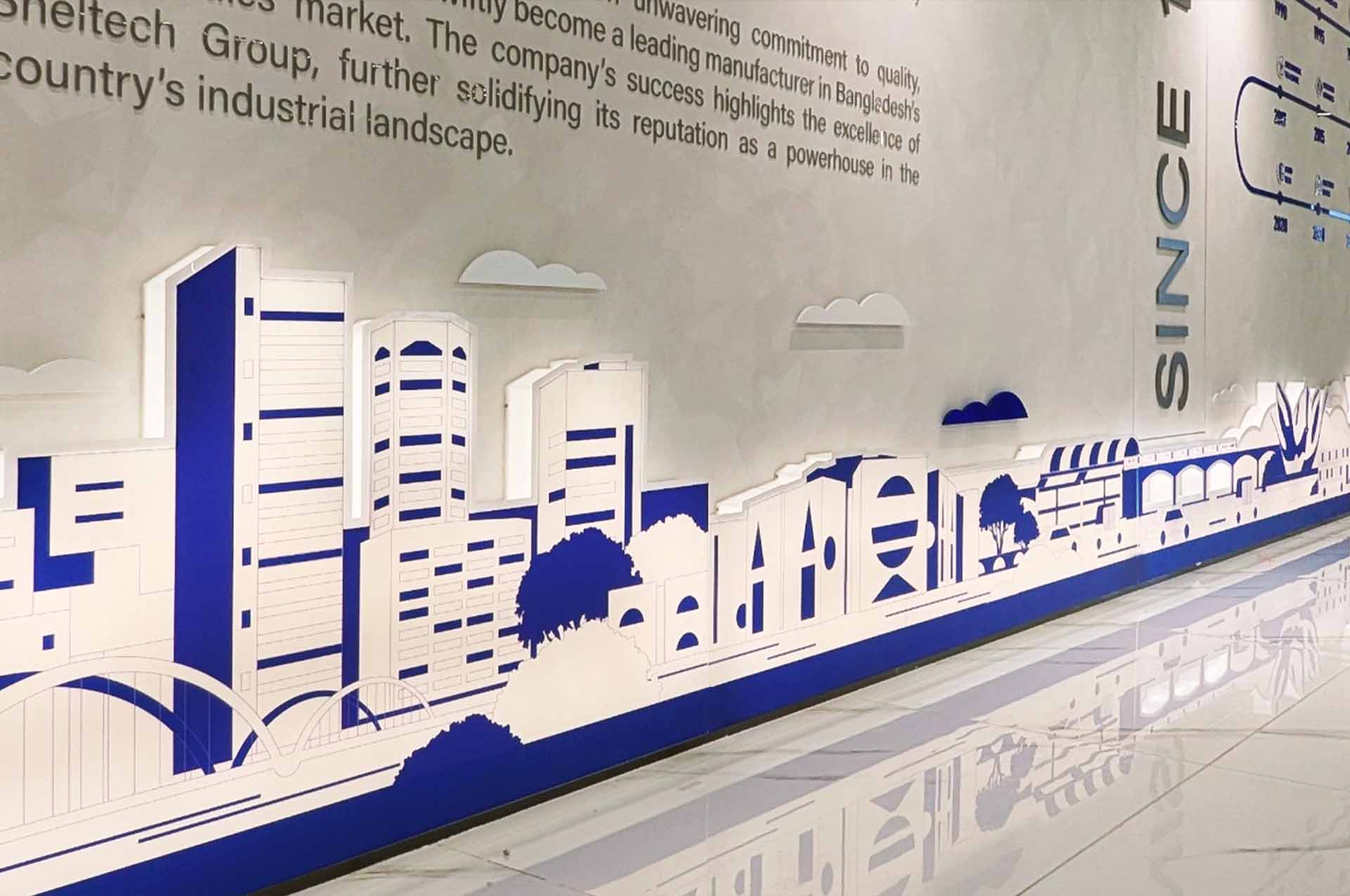 Sheltech Experience Center Wall Graphics