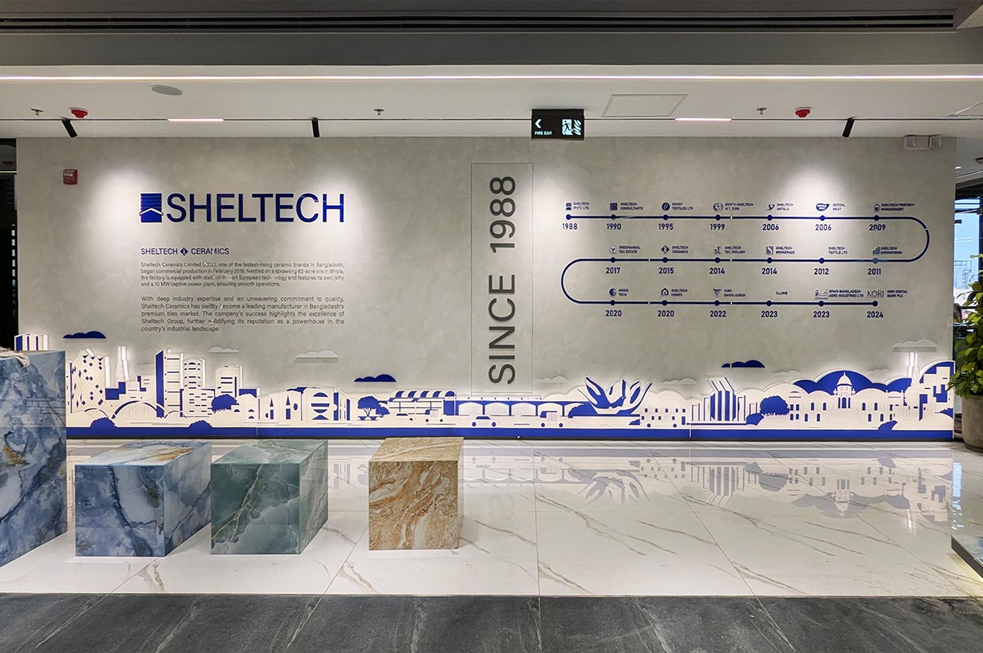 Sheltech Experience Center Wall Graphics
