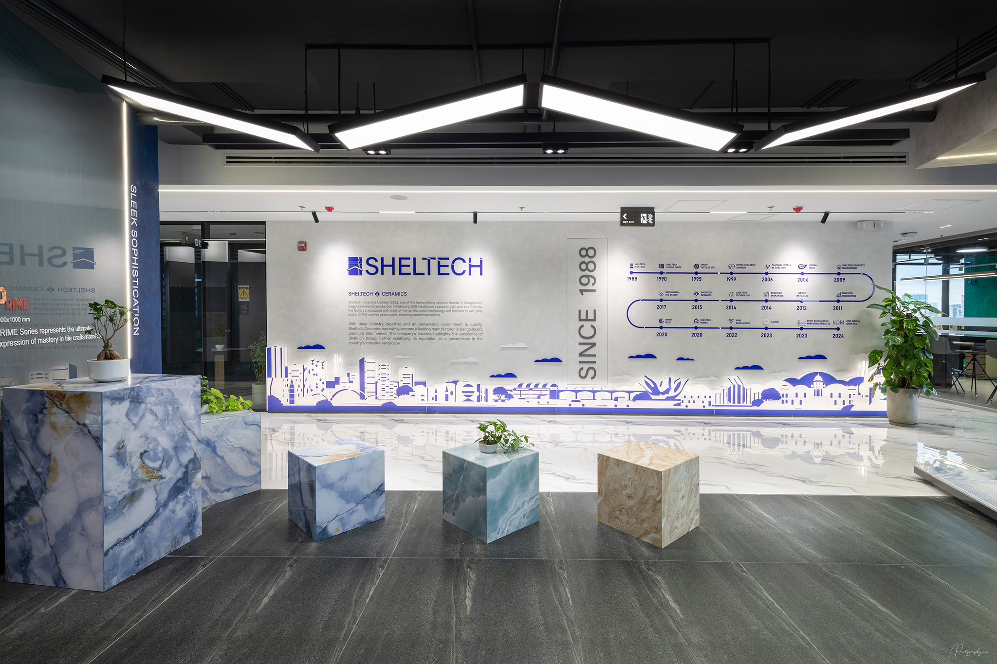 Sheltech Experience Center Wall Graphics